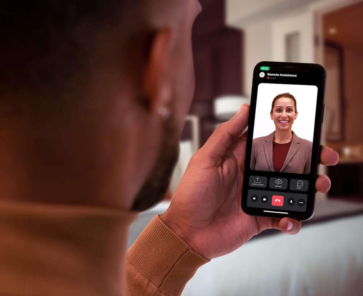 Remote Assistance connects guests to hotel staff anywhere, any time