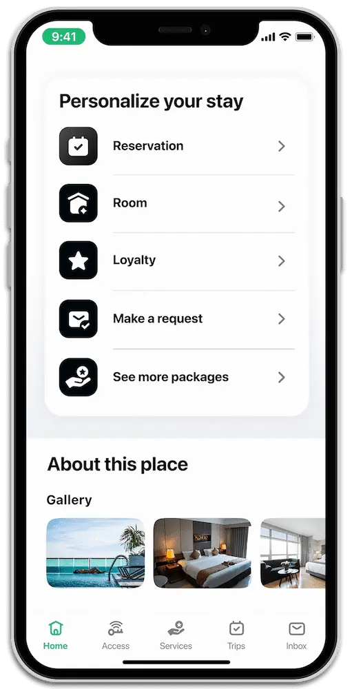 With Virdee Virtual Reception Software, guests customize their stay right in the mobile app or mobile web