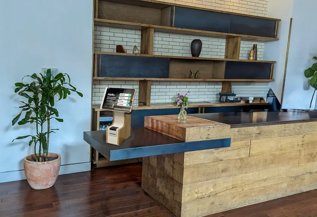 Kiosk placement is important as it will help determine adoption of the technology by guests.